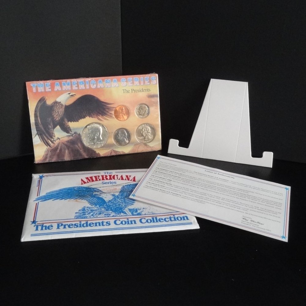 💎AMERICANA SERIES ~ The Presidents ~ Set of 5 U.S. Coins ~ KENNEDY MINT ~Sealed